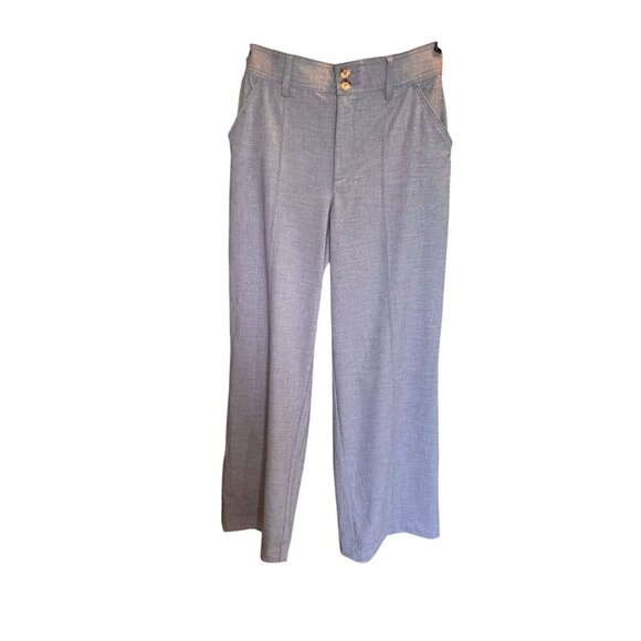 Wit & Wisdom Gray Blue Wide Leg Trousers Women's Size 4 - Picture 1 of 10